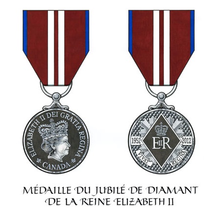 La Médaille du jubiléde diamant de la Reine Elizabeth II